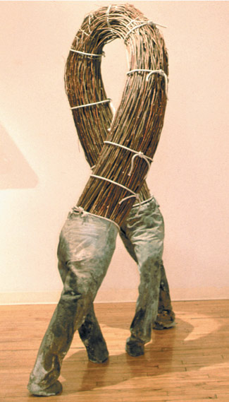 michael krynski sculpture "alter ego" mixed media